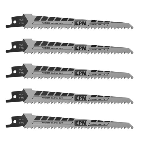 BRZESZCZOT DO PIŁY SZABLASTEJ 150MM 6TPI DREWNO S644D 5 SZT. EPM BRZESZCZOT DO PIŁY SZABLASTEJ 150MM 6TPI DREWNO S644D 5 SZT. EPM