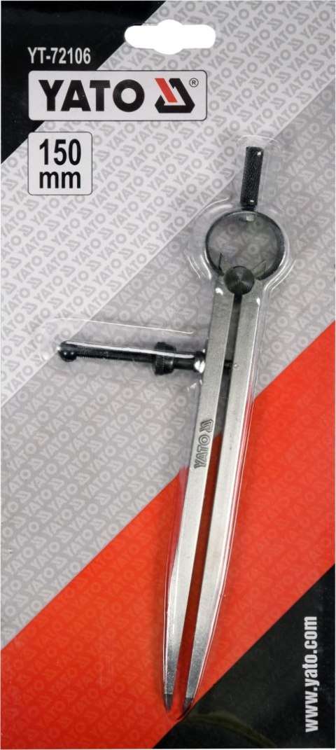 CYRKIEL ZE SPRĘŻYNĄ I ŚRUBĄ 150MM YATO CYRKIEL ZE SPRĘŻYNĄ I ŚRUBĄ 150MM YATO