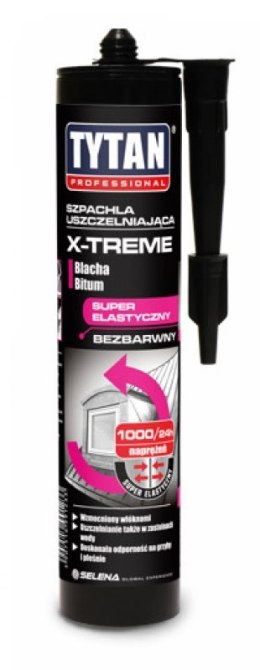 PROFESJONALNA SZPACHLA USZCZELNIAJĄCA X-TREME BEZBARWNA 300M TYTAN