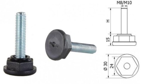 STOPKA REGULACYJNA SR 01 FI 30 M8*30 623 UN STOPKA REGULACYJNA SR 01 FI 30 M8*30 623 UN