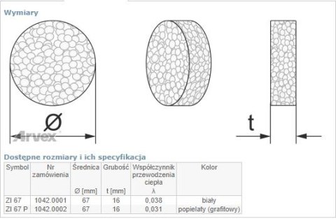 ZAŚLEPKA STYROPIANOWA POPIELATA ZI 67 P 100SZT ARVEX ZAŚLEPKA STYROPIANOWA POPIELATA ZI 67 P 100SZT ARVEX