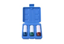 KOMPLET NASADEK UDAROWYCH 1/2 DO FELG ALU.3 SZTUK 17,19,21MM KING TONY