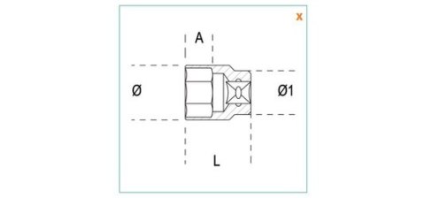 NASADKA 1/4'' 12-KĄTNA 12MM BETA NASADKA 1/4'' 12-KĄTNA 12MM BETA