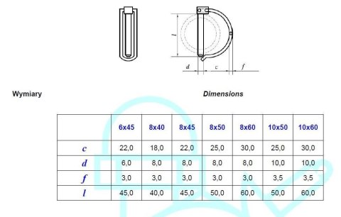 PRZETYCZKA DO RUR 8*50MM AN 72 UN PRZETYCZKA DO RUR 8*50MM AN 72 UN