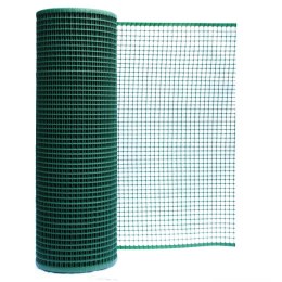 SIATKA PVC KWADRA 10 OCZKO 10MM 1.0M*50MB SREBRNA UN