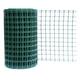 SIATKA PVC KWADRA 20 OCZKO 15MM 1.0M*50MB BRĄZOWA UN