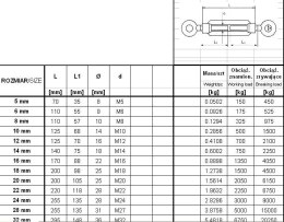 ŚRUBA RZYMSKA UCHO+UCHO 24*250MM UN