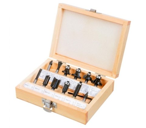 FREZY WIDIOWE, TRZPIEŃ 6MM, ZESTAW 12SZT. VERTO FREZY WIDIOWE, TRZPIEŃ 6MM, ZESTAW 12SZT. VERTO