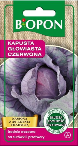 KAPUSTA GŁOWIASTA CZERWONA 1G BIOPON