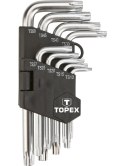 KLUCZE PIĘCIOKĄTNE TS10-50 ZESTAW 9SZT TOPEX