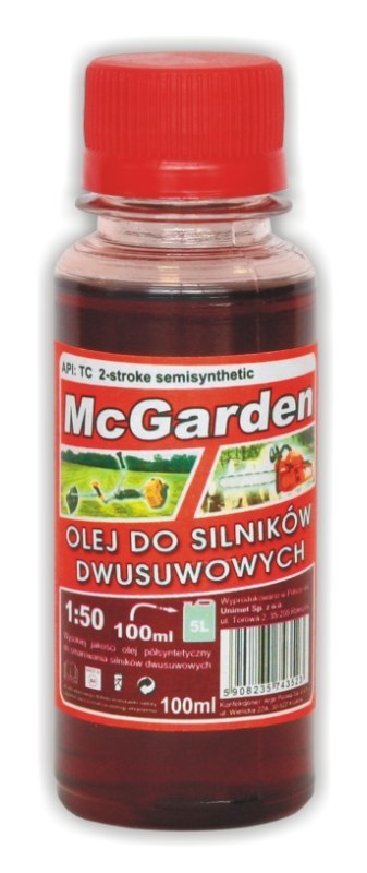 OLEJ DO MIESZANKI DO SILNIKÓW 2-SUWOWYCH 100 ML MC GARDEN OLEJ DO MIESZANKI DO SILNIKÓW 2-SUWOWYCH 100 ML MC GARDEN