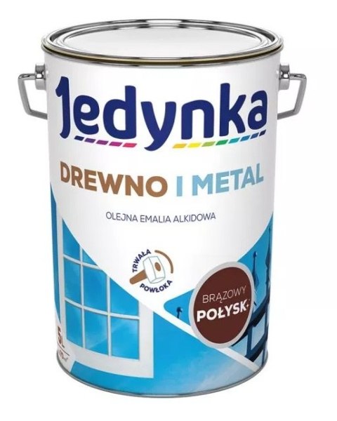 EMALIA ALKIDOWA DO DREWNA I METALU BRĄZOWA 5.0L JEDYNKA EMALIA ALKIDOWA DO DREWNA I METALU BRĄZOWA 5.0L JEDYNKA