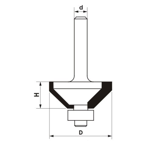 FREZ TRZPIENIOWY CNC PREMIUM FAZUJĄCY 44.4*22.2*12 45ST GLOBUS FREZ TRZPIENIOWY CNC PREMIUM FAZUJĄCY 44.4*22.2*12 45ST GLOBUS