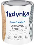 JEDYNKA DECO&PROTECT DREWNO I METAL SATYNA BIAŁY 0,7L JEDYNKA