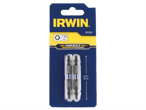 KOŃCÓWKA UDAROWA DWUSTRONNA T10 60MM 2SZT. IRWIN KOŃCÓWKA UDAROWA DWUSTRONNA T10 60MM 2SZT. IRWIN