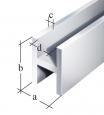 PROFIL H ALUMINIOWY ANODOWY 1000X9,1X12X1,3,S.6,5 UN