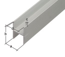 PROFIL H ZACISKOWY 2000X10,9X20,0X1,5 UN