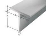 PROFIL T ALUMINIOWY ANODOWY 1000X20X20X1,5 UN