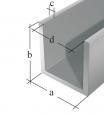 PROFIL U ALUMINIOWY ANODOWY 2000X12X10X1,5X9,0 UN