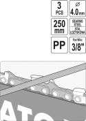 PROWADNIK Z PILNIKIEM DO OSTRZENIA ŁAŃCUCHÓW 4.0MM YATO