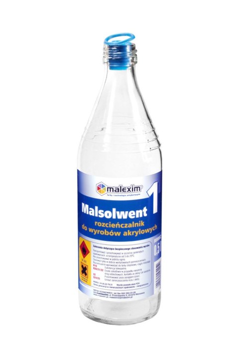 ROZPUSZCZALNIK MALSOLWENT 1 DO AKRYLOWYCH 0.5L MALEXIM ROZPUSZCZALNIK MALSOLWENT 1 DO AKRYLOWYCH 0.5L MALEXIM
