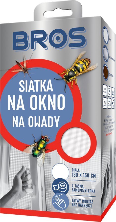 SIATKA PRZECIW OWADOM 130X150 - BIAŁA BROS SIATKA PRZECIW OWADOM 130X150 - BIAŁA BROS