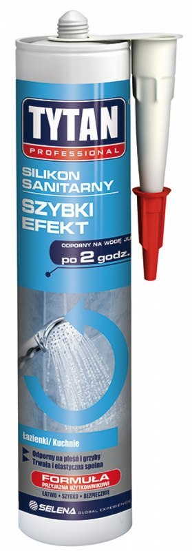 SILIKON SANITARNY TURBO EFEKT 280ML BEZBARWNY TYTAN SILIKON SANITARNY TURBO EFEKT 280ML BEZBARWNY TYTAN