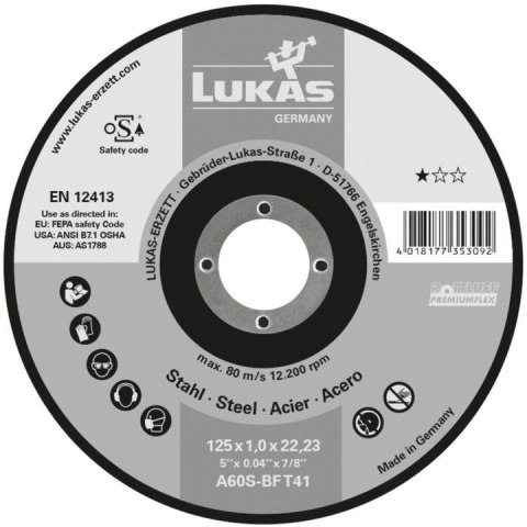 TARCZA PŁASKA T1A 115*2.5*22 A24R-BF BEST LIFE ROTTLUFF TARCZA PŁASKA T1A 115*2.5*22 A24R-BF BEST LIFE ROTTLUFF