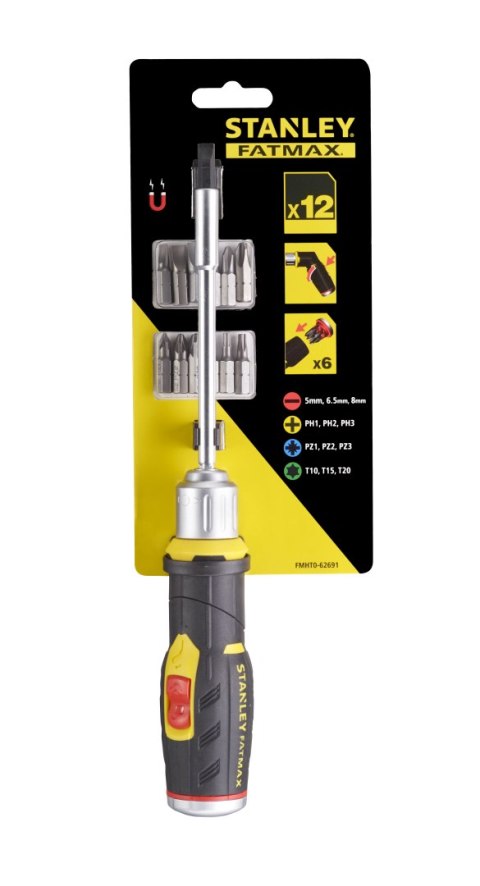 WKRĘTAK TYPU PISTOLET Z GRZECHOTKĄ ORAZ 12 KOŃCÓWKAMI STANLEY WKRĘTAK TYPU PISTOLET Z GRZECHOTKĄ ORAZ 12 KOŃCÓWKAMI STANLEY