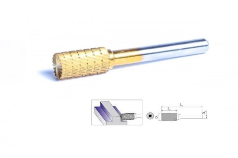 FREZ PALCOWY 6MM B1020/CBT ZŁOTY UN FREZ PALCOWY 6MM B1020/CBT ZŁOTY UN