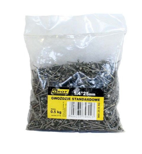 GWOŹDZIE STANDARDOWE 1.8*35MM OP-0.50KG GROT GWOŹDZIE STANDARDOWE 1.8*35MM OP-0.50KG GROT
