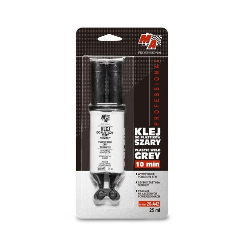KLEJ DO SPAWANIA PLASTIKU 10 MINUT SZARY 25ML MA PROFESSIONAL KLEJ DO SPAWANIA PLASTIKU 10 MINUT SZARY 25ML MA PROFESSIONAL