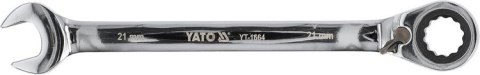 KLUCZ PŁASKO-OCZKOWY Z GRZECHOTKĄ 21MM YATO KLUCZ PŁASKO-OCZKOWY Z GRZECHOTKĄ 21MM YATO