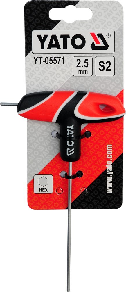 KLUCZ TRZPIENIOWY HEX Z RĘKOJEŚCIĄ 10MM YATO KLUCZ TRZPIENIOWY HEX Z RĘKOJEŚCIĄ 10MM YATO