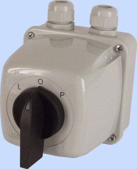 ŁĄCZNIK KRZYWKOWY L-0-P 3P 16A IP44 ŁUK 16-43 W OBUDOWIE ELEKTROMET ŁĄCZNIK KRZYWKOWY L-0-P 3P 16A IP44 ŁUK 16-43 W OBUDOWIE ELEKTROMET