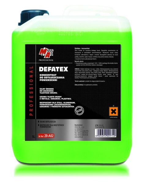 ODTŁUSZCZACZ 5L DEFATEX MA PROFESSIONAL ODTŁUSZCZACZ 5L DEFATEX MA PROFESSIONAL