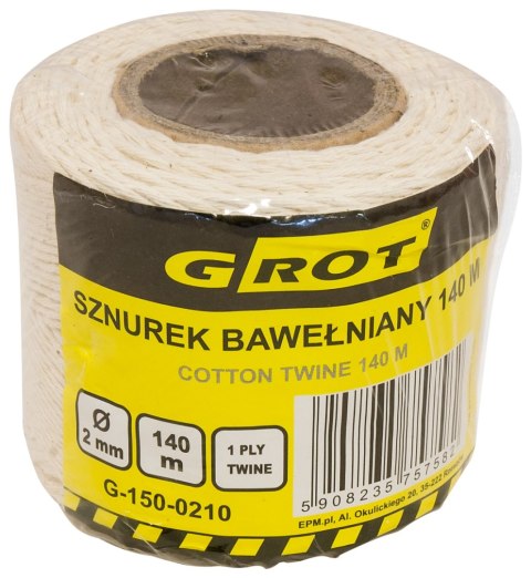 SZNUREK BAWEŁNIANY 2MM 140MB GROT SZNUREK BAWEŁNIANY 2MM 140MB GROT