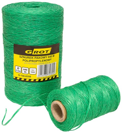 SZNUREK POLIPROPYLENOWY PAKOWY 2MM 640MB GROT SZNUREK POLIPROPYLENOWY PAKOWY 2MM 640MB GROT