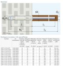 DYBEL DWUROZPOROWY DO MONTAŻU PARAPETÓW DPP 12/70-08/100 ARVEX