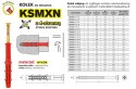 KOŁEK SZYBKI MONTAŻ KSMXN 6*40MM UN
