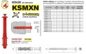 KOŁEK SZYBKI MONTAŻ Z KOŁNIERZEM KSMXN 6*35MM UN