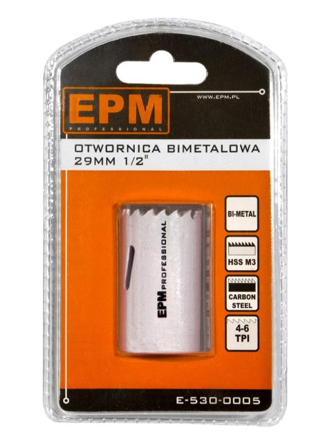 OTWORNICA BI-METALOWA 29MM UCHWYT 1/2'' EPM OTWORNICA BI-METALOWA 29MM UCHWYT 1/2'' EPM