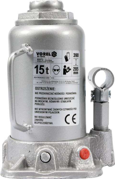 PODNOŚNIK HYDRAULICZNY SŁUPKOWY 10T VOREL PODNOŚNIK HYDRAULICZNY SŁUPKOWY 10T VOREL