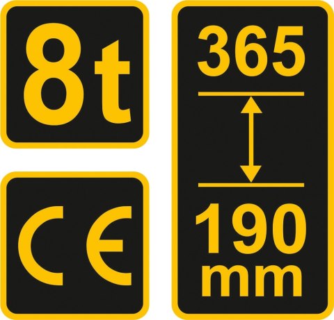 PODNOŚNIK HYDRAULICZNY SŁUPKOWY 8T VOREL PODNOŚNIK HYDRAULICZNY SŁUPKOWY 8T VOREL