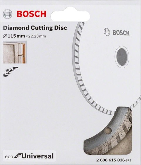 TARCZA DIAMENTOWA BUDOWLANA ECO TURBO 115MM BOSCH TARCZA DIAMENTOWA BUDOWLANA ECO TURBO 115MM BOSCH