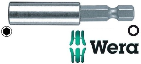 UCHWYT MAGNETYCZNY ZE STALI NIERDZEWNEJ DO BITÓW 1/4'' 100MM WERA UCHWYT MAGNETYCZNY ZE STALI NIERDZEWNEJ DO BITÓW 1/4'' 100MM WERA