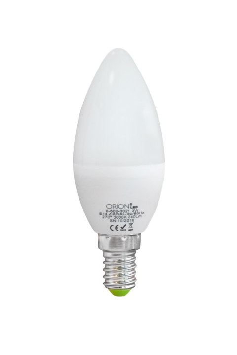 ŻARÓWKA LED 3W E14 ŚWIECA 240LM ORION ŻARÓWKA LED 3W E14 ŚWIECA 240LM ORION