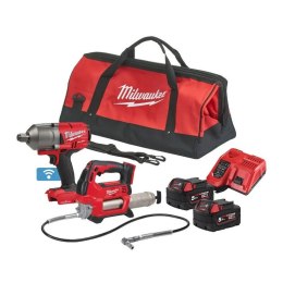 ZESTAW POWERPACK 18V M18GG+ONEFHWF34 M18ONEPP2Q-502X 2*5.0AH MILWAUKEE
