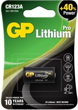 BATERIA LITOWA 3.0V FOTO CR123 GP BATTERY