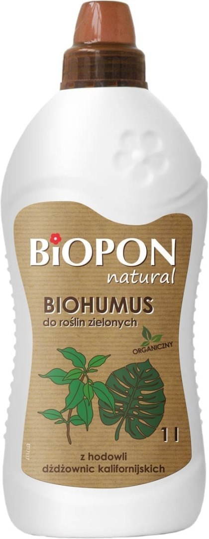 BIOHUMUS - DO. ROŚLIN ZIELONYCH 1L, BIOPON BIOHUMUS - DO. ROŚLIN ZIELONYCH 1L, BIOPON